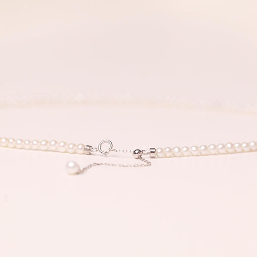 淡水珍珠项链 小米珠3-4.5mm 近圆 微瑕 108877 商品图3