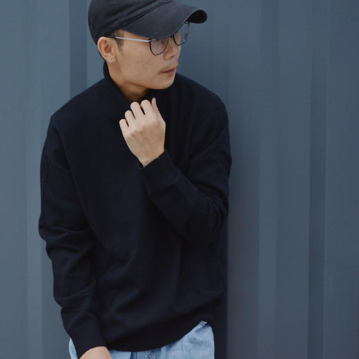 7天内安排发出 【男款|42年老牌国货】雪莲集团旗下红莲羊绒衫，纯羊绒长袖针织毛衣，经典时尚圆领300g/翻领310g 商品图7