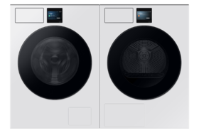 【年终燃购】三星（SAMSUNG）洗烘组合 AI神干衣机7系 11KG全自动滚筒AI智能烘干机蒸汽除菌速烘大容量超薄嵌入 黑白套装