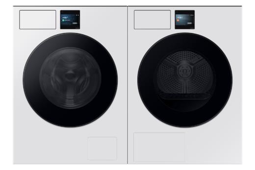 【年终燃购】三星（SAMSUNG）洗烘组合 AI神干衣机7系 11KG全自动滚筒AI智能烘干机蒸汽除菌速烘大容量超薄嵌入 黑白套装 商品图0