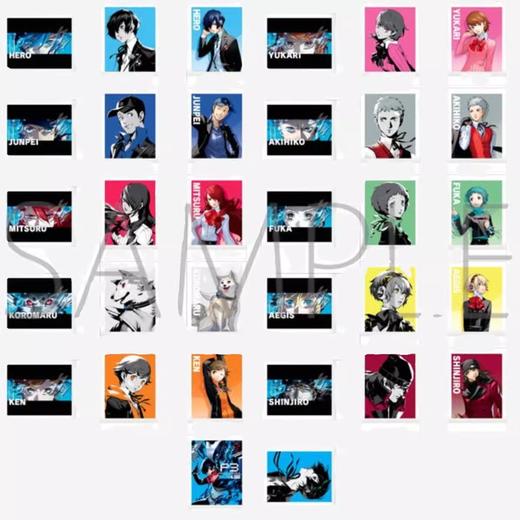 女神异闻录3重制版 P3R 拍立得 全32种 10包/盒 谷子 商品图0