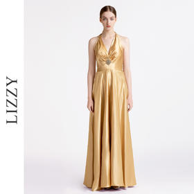 LIZZY女士晚礼服修身性感露背吊带优雅气质连衣裙