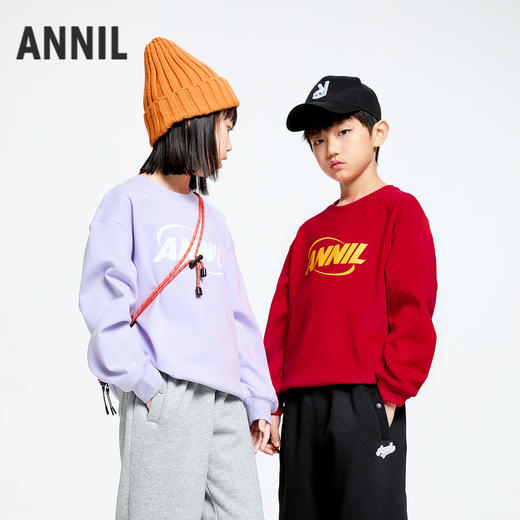 男女童海岛绒圆领卫衣奈新款儿童装小程序专享EM441618 商品图2