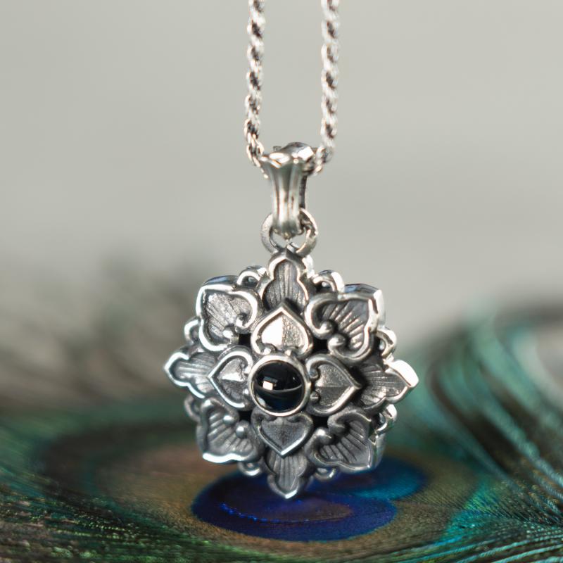 【三怙主系列】莲花吊坠 慈悲圣物 醍醐原创 藏式饰品