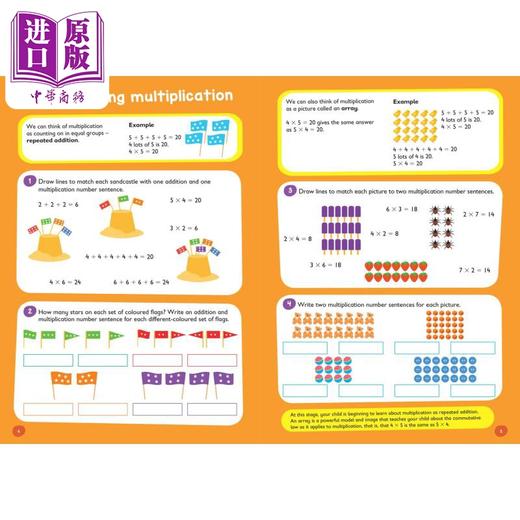 【中商原版】Multiplication and Division Ages 5-7 Collins Easy Learning 柯林斯易学儿童 乘除 5-7岁 英文原版KS1小学数学 商品图3