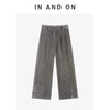 IN AND ON 经典升级 立体坑条雪尼尔直筒裤 54696 商品缩略图0