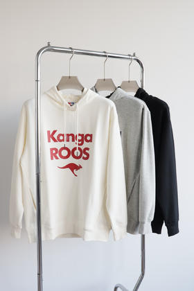 袋鼠 元单 棉涤混纺 宽松连帽毛圈卫衣 WY859