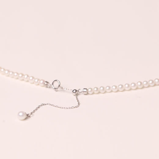 淡水珍珠项链 小米珠3-4.5mm 近圆 微瑕 108877 商品图4