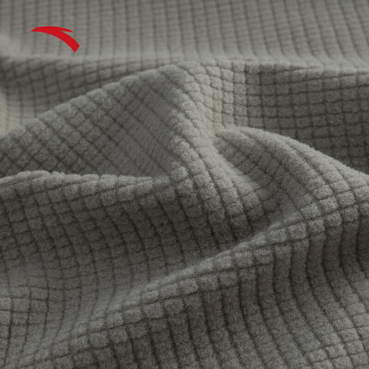 安踏运动长袖男冬季加绒保暖户外运动半拉链针织衫长T恤152446402 商品图5