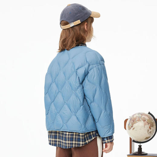 【MQD】童装男大童冬季学院风保暖翻领羽绒服 商品图6