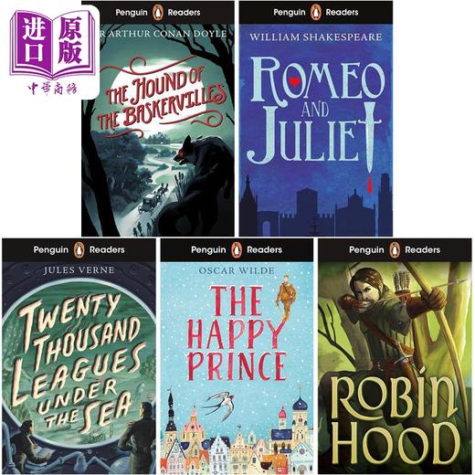 【中商原版】企鹅阅读分级指导入门级5册 Penguin Readers Starter Level企鹅分级文学经典入门级 ELT儿童分级读物 插图故事书 商品图0