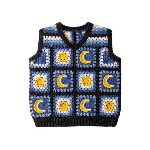 苏苏姐家星月背心手工DIY编织钩针衣服羊毛毛线团材料包 商品图5