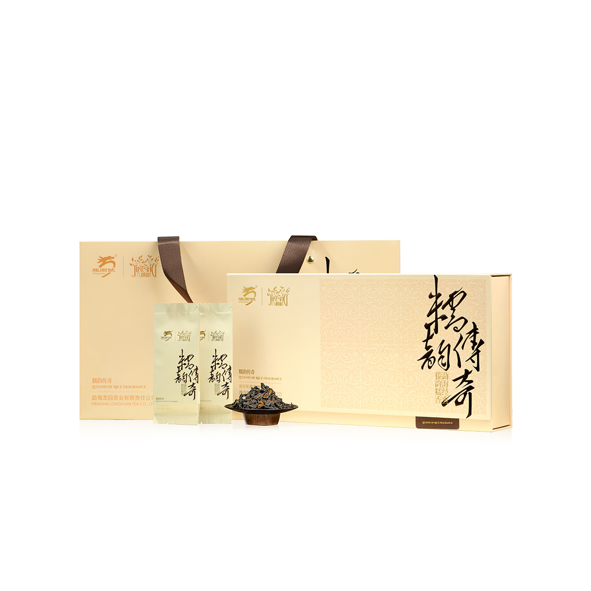 龙园几棵树糯韵传奇普洱熟茶176g