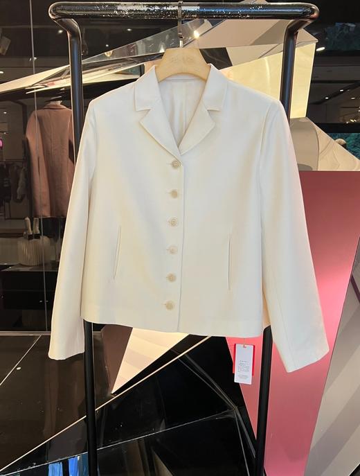 女士小西装领丝羊毛外套 商品图1