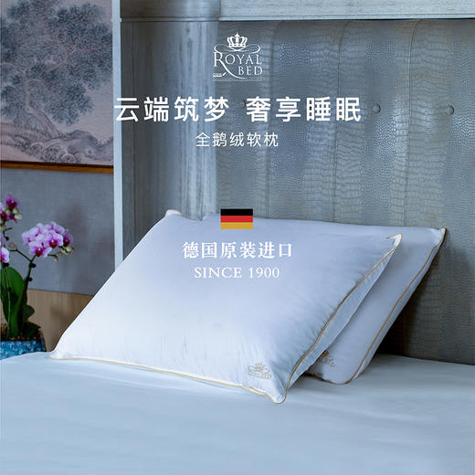 【德国原产OBB】Royal bed850蓬95%西伯利亚全鹅绒枕INN极软枕（单枕） 商品图0