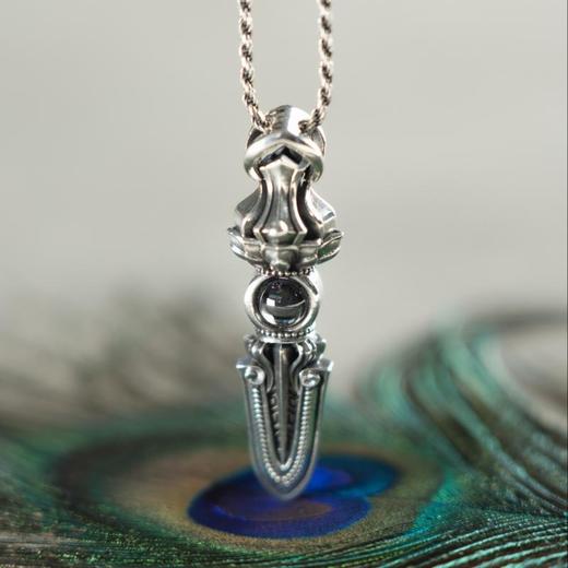 【三怙主系列】文殊宝剑吊坠 智慧启迪醍醐原创 藏式饰品 商品图0