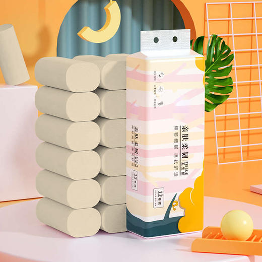 【自营】竹叶情竹浆本色卷纸25g*24卷ZYQ-51015 商品图6