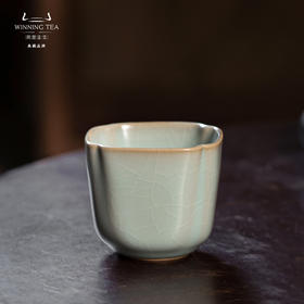 问鼎汝瓷 鼎峰系列 天青辛丑高四喜杯