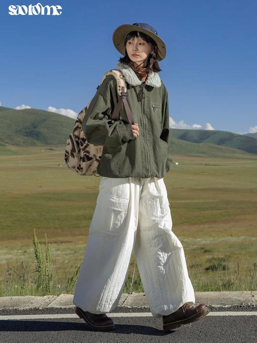 早乙女惠子saotome/STMWT243276/羊羔毛翻领猎户夹克 商品图3