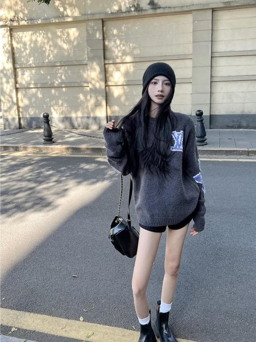 驴家滑雪SKI系列大logo泰迪毛衣新品爆款预警男女同款（UY*DY） 商品图4