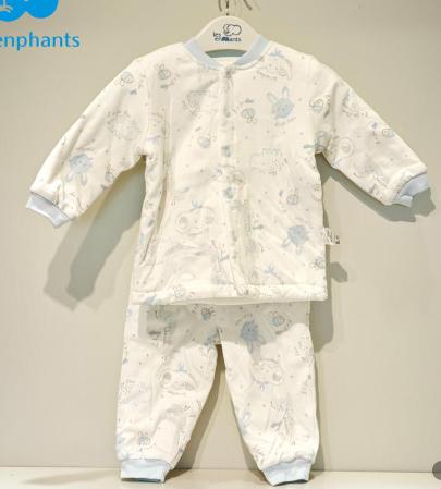 丽婴房-内衣类（秋）G3开衫套装6_浅蓝 商品图0