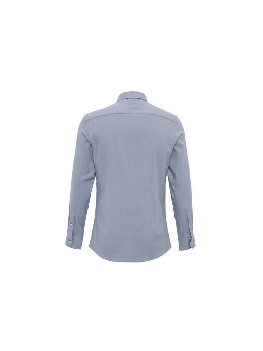 callisto灰色莫代尔混纺长衬衫 商品图1