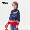 【MQD】【拜年服】童装男大童冬新款涂鸦时尚半高领针织衫 商品缩略图0