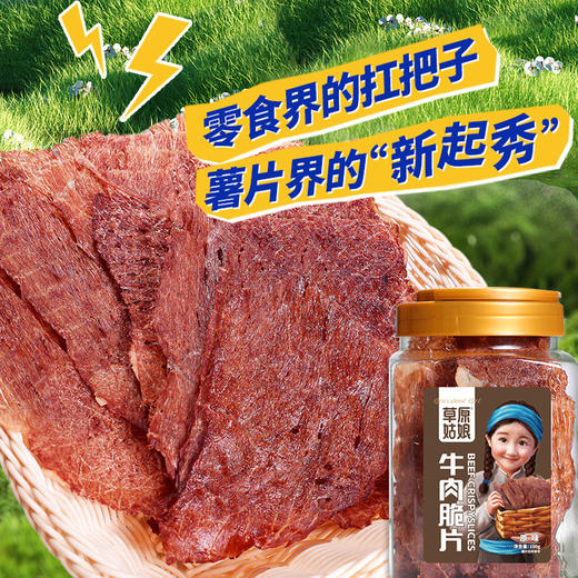 草原姑娘内蒙古手撕风干牛肉干牛肉脆片灯影牛肉高蛋白健康营养休闲零食合集 商品图1