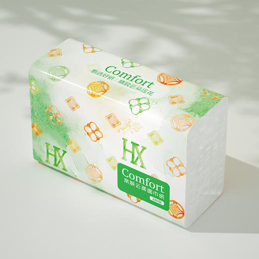 【自营】蓝漂浣馨系列抽纸白色餐巾纸家用实惠装厕所手纸家庭装卫生纸5包FCS-52135 商品图3