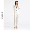 LIZZY早秋高级行政职业女长袖修身开叉OL职业西装白色外套7867 商品缩略图1