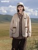 早乙女惠子saotome/STMWT244426/撞色V领工装羊羔毛开衫夹克 商品缩略图1