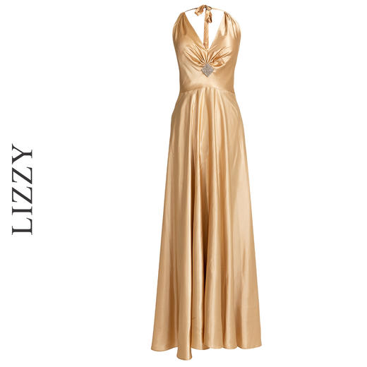 LIZZY女士晚礼服修身性感露背吊带优雅气质连衣裙 商品图4