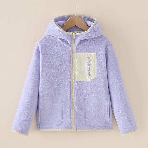 【蓬松轻盈 蓄热保暖】A类 · 儿童摇粒绒连帽外套 户外抓绒衣 商品图8