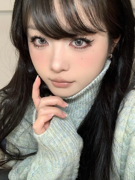 susugirl日抛 芝麻奶芙/榛子可可/甜心奶泡/胆小乌云/暴躁蓝莓/菠菜行动 14.2mm  日抛无售后！！灰棕蓝 商品图11