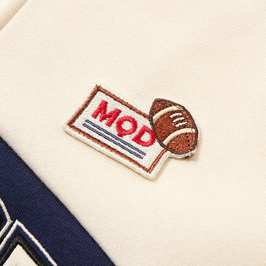 【MQD】童装男大童春新款学院风字母撞色卡通棒球领外套 商品图3