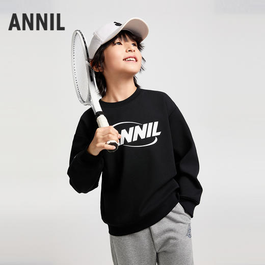 男女童海岛绒圆领卫衣奈新款儿童装小程序专享EM441618 商品图0