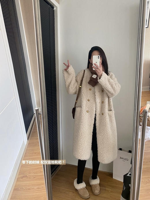 羊羔毛长款外套 商品图5