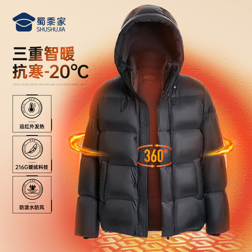 【面包羽绒服】保暖防寒羽绒服外套通勤连帽YZ402 商品图5