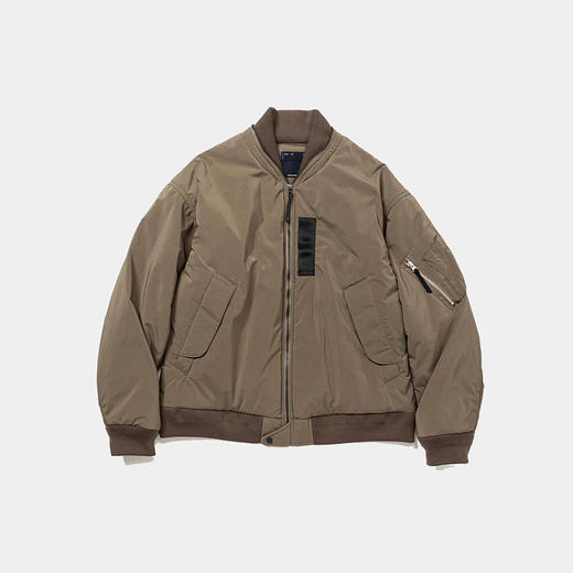 meanswhile Loop Zip MA1 全拉链机能性军事风棒球领棉服 商品图0