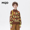 【MQD】童装男大童冬新款满版字母休闲半高领针织衫 商品缩略图0