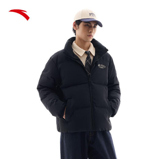 安踏（ANTA）速暖羽绒服男士冬季抗寒保暖防泼水立领外套运动夹克男152448907 商品图4