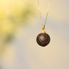 雅致·天成丨天然芽庄红土沉香错金吊坠 沉水级 SP10271 商品缩略图0