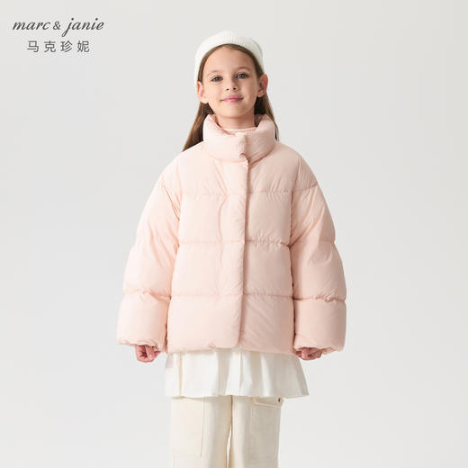 【三防超轻】马克珍妮女童防风立领保暖羽绒服2024冬装新款241605 商品图3