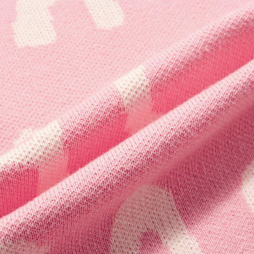 【MQD】童装女大童冬新款满版字母休闲半高领针织衫 商品图4