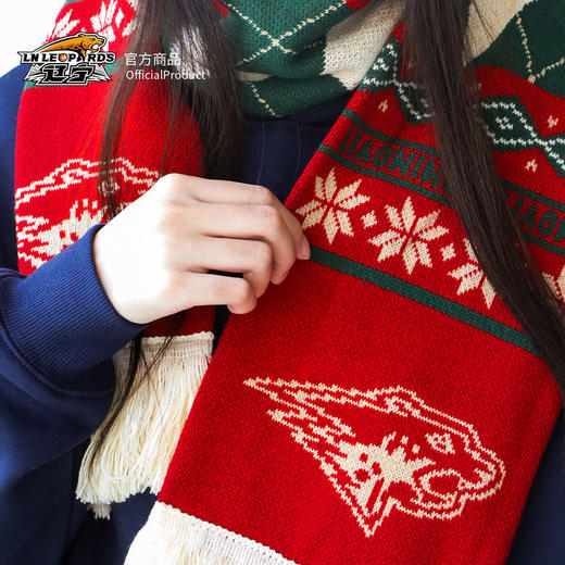 【官方正版】辽宁飞豹男篮 | 复古提花围巾球迷保暖针织氛围感 商品图3
