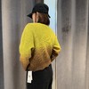 N圆领渐变拼色长袖套头毛织（绿） 冬季 144050060321 商品缩略图1