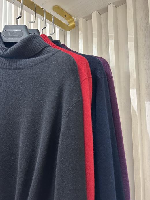 7天内安排发出 【男款|42年老牌国货】雪莲集团旗下红莲羊绒衫，纯羊绒长袖针织毛衣，经典时尚圆领300g/翻领310g 商品图10