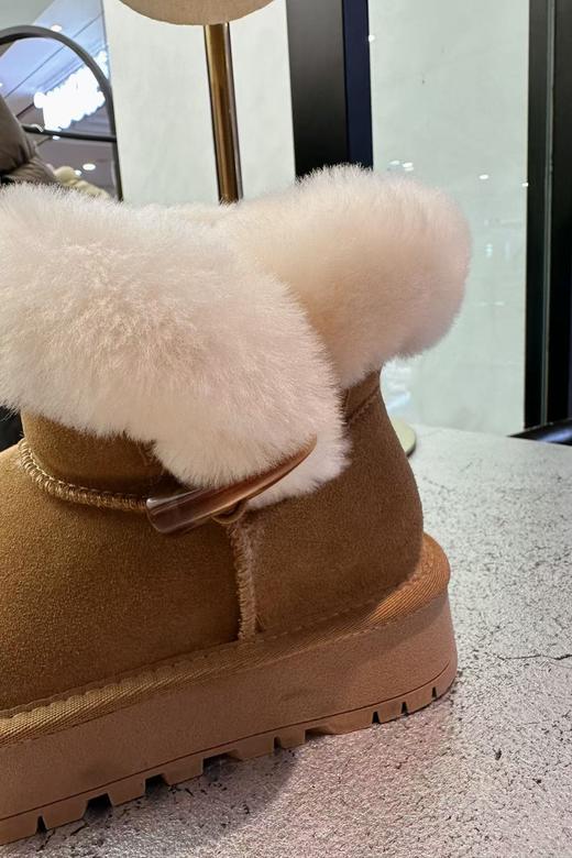 【门店同款】ENJOY冬季牛角扣翻毛口雪地靴 159877939 商品图3