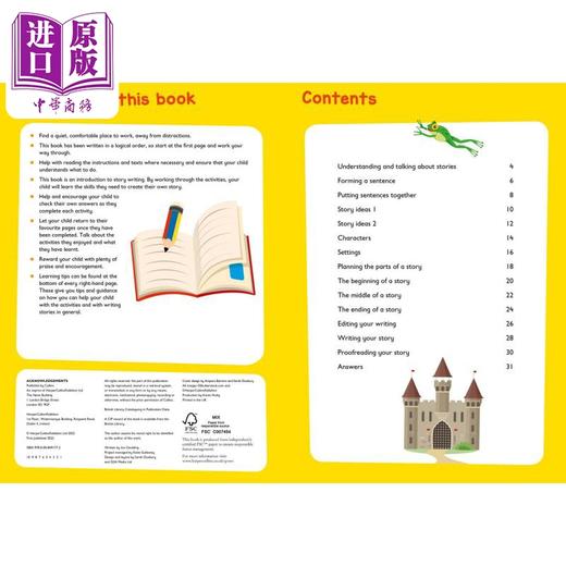 【中商原版】Story Writing Ages 5-7 Collins Easy Learning 英文原版 柯林斯易学儿童 故事写作 5-7岁 KS1小学英语 商品图2