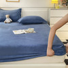 牛奶绒加厚加绒单件床笠纯色简约套件单人防尘床罩席梦思床垫套 商品缩略图2